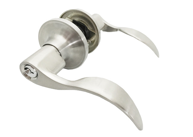 ENTRANCE LOCK (ACCENT WAVE) SATIN NICKEL