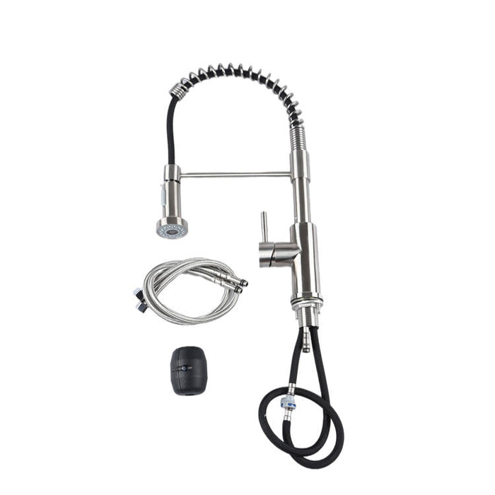 Chrome Modern Multifunction Flexible Sink Faucet Pull Out Spring Kitchen Faucets