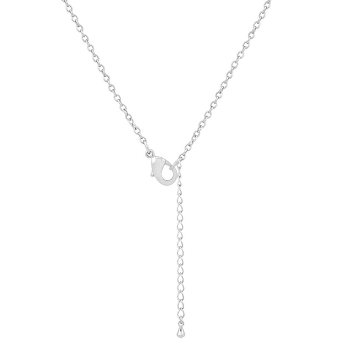 J Goodin Stella 0.3ct Cz White Gold Rhodium Star Drop Necklace