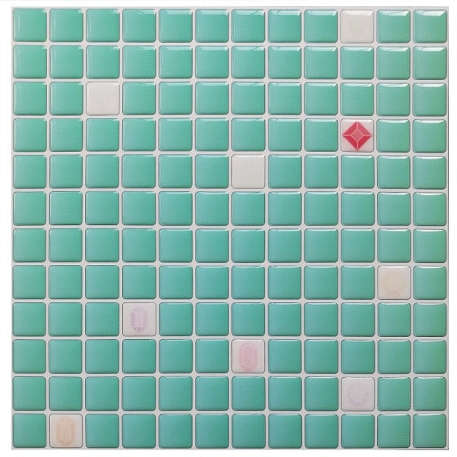 Mosaic Wall Tile Peel and Stick Self adhesive Backsplash DIY Kitchen Bathroom Home Wall Sticker Vinyl 3D