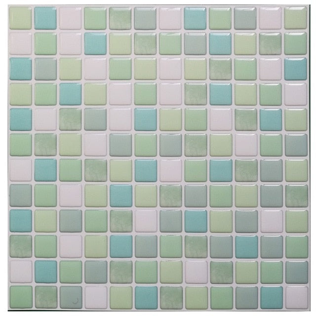 Mosaic Wall Tile Peel and Stick Self adhesive Backsplash DIY Kitchen Bathroom Home Wall Sticker Vinyl 3D