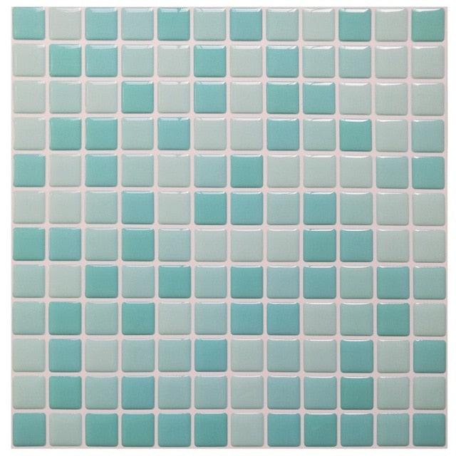Mosaic Wall Tile Peel and Stick Self adhesive Backsplash DIY Kitchen Bathroom Home Wall Sticker Vinyl 3D