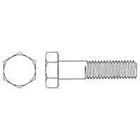 Hex Cap Screw, 3/4"-10 Dia., 5" L, Yellow Zinc, Coarse, Grade 8