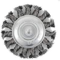 EKR275-20 Shaft-Mounted Knot Twisted Radial Brush, 3", .02" Fill, 1/4" Shank