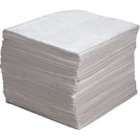 Premium Meltblown Sorbent Pads, Oil Only, 15" x 17", 30 gal. Absorbancy