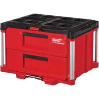 Packout™ 2-Drawer Tool Box, 16-1/3" x 14-1/3" x 22-1/5", Red