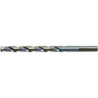 DRILLCO 3-Flat Shank Jobber Drill Bit, High Speed Steel, 15/32", 5-3/4" L, 4-5/16" Flute, 140° Point Angle