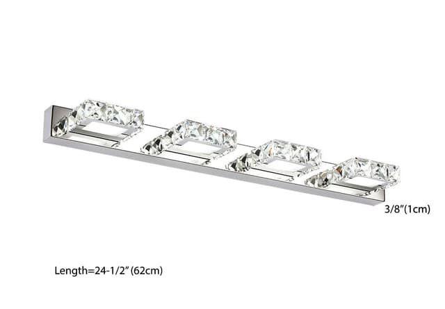 #13859 VANITY LIGHT WITH CRYSTALS (4 LIGHTS)