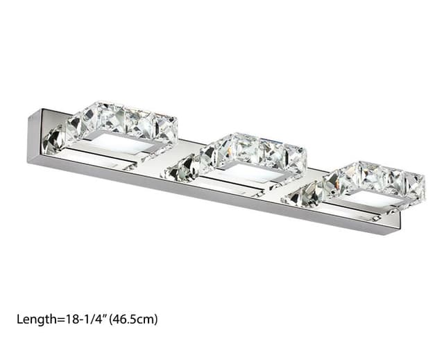 #13876 VANITY LIGHT WITH CRYSTALS (3 LIGHTS)