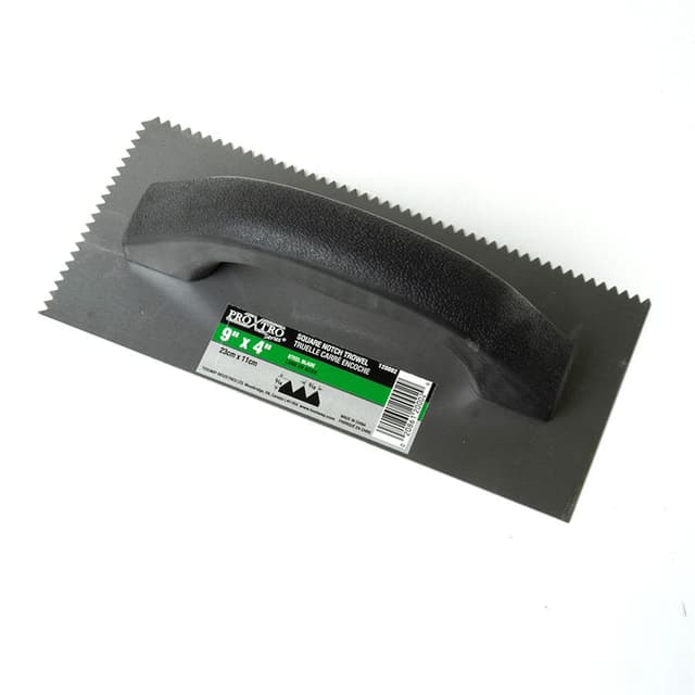 TROWEL - SQUARE NOTCHED 9'' * 4'' * 3/16''