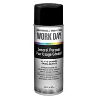 Industrial Work Day™ Paint, Black, Very Flat, 10 oz., Aerosol Can
