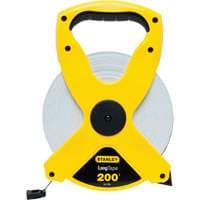 Fibreglass Long Tape, 1/2" x 200'/60 m, Imperial & Metric Graduations