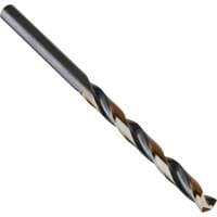DRILLCO Nitro Heavy-Duty Jobber Drill Bit, High Speed Steel, 1/2", 6" L, 4-1/2" Flute, 135° Point Angle