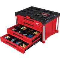 PackOut™ 4-Drawer Tool Box, 16-3/10" x 22-1/5" x 14-3/10", Red