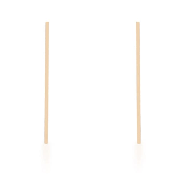 Carolee Gold Stainless Steel Line Drop Earrings