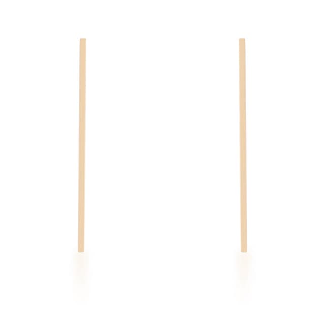 Carolee Gold Stainless Steel Line Drop Earrings