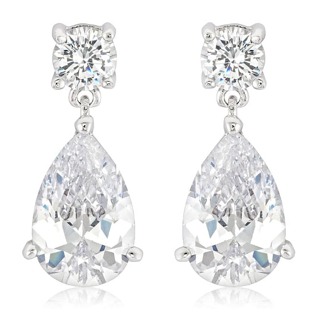 Elegant Cubic Zirconia Drop Earrings