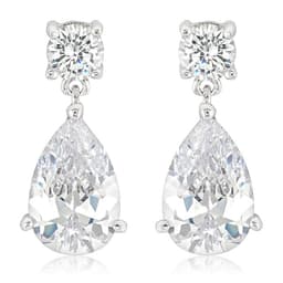 Elegant Cubic Zirconia Drop Earrings