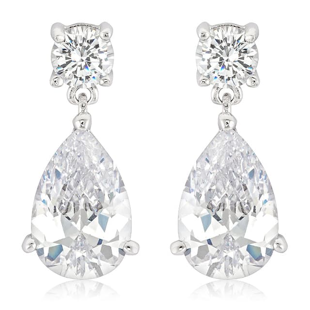 Elegant Cubic Zirconia Drop Earrings