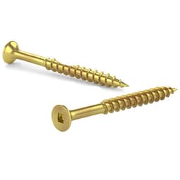 #10*4'' YELLOW ZINC SCREW - SQUARE DRIVE (1 POUND)