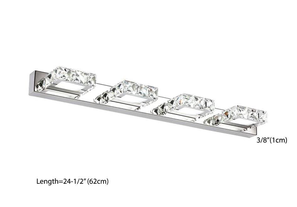 #13859 VANITY LIGHT WITH CRYSTALS (4 LIGHTS)