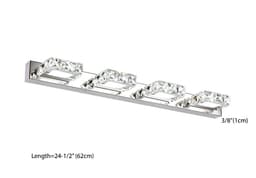 #13859 VANITY LIGHT WITH CRYSTALS (4 LIGHTS)