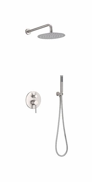 #22933 SATIN NICKEL SQUARE SHOWER FAUCET