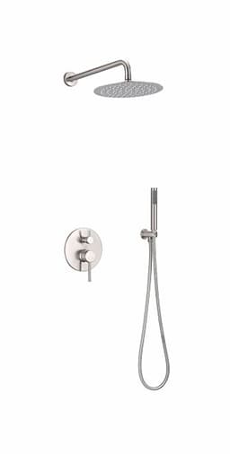 #22933 SATIN NICKEL SQUARE SHOWER FAUCET