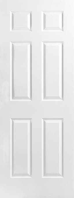 26''X78'' 6 PANEL TEXTURED HOLLOW CORE INTERIOR DOOR (SLAB)