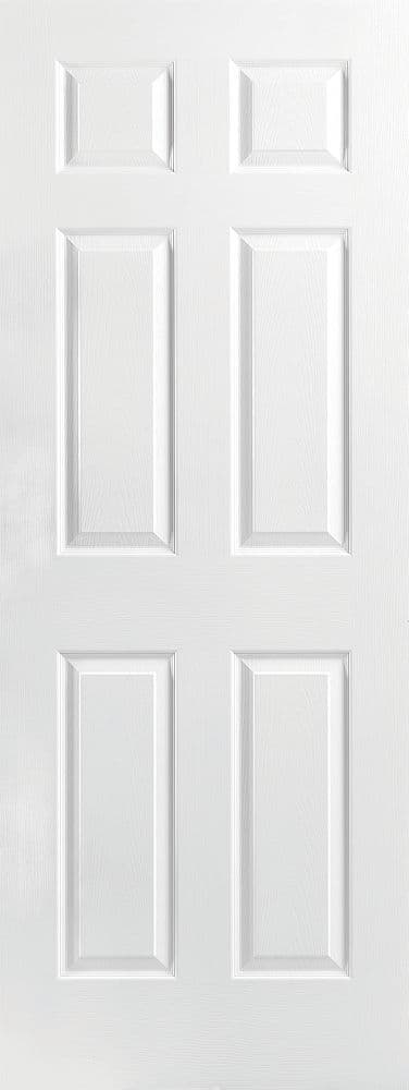 28''X78'' 6 PANEL TEXTURED HOLLOW CORE INTERIOR DOOR (SLAB)