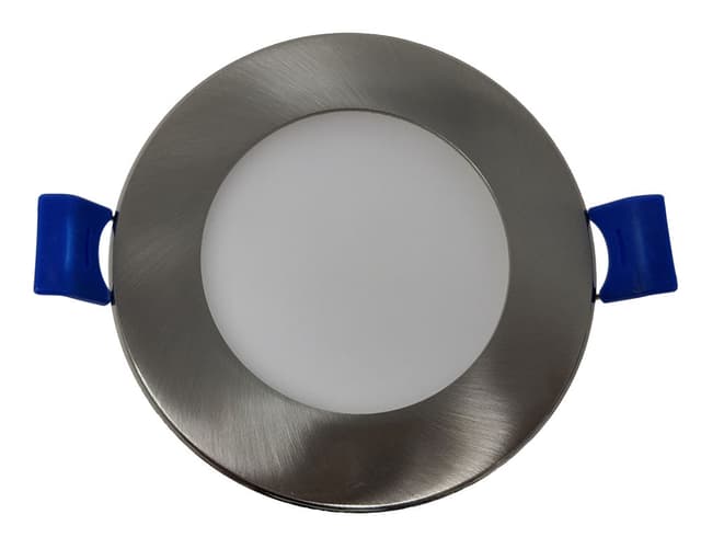4'' BRUSHED NICKEL TRIM LED POT LIGHT (3 LIGHT COLOUR OPTIONS: 3000K, 4000K AND 5000K) WITH JUNCTION BOX