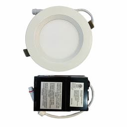 4'' LED ROUND BAFFLE SLIM LED POTLIGHT (3 LIGHT COLOUR OPTIONS: 3000K,4000K AND 5000K) WITH JUNCTION BOX