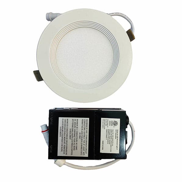 4'' LED ROUND BAFFLE SLIM LED POTLIGHT (3 LIGHT COLOUR OPTIONS: 3000K,4000K AND 5000K) WITH JUNCTION BOX