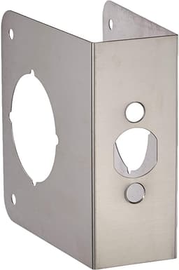 4"X4-1/2" DOOR REINFORCER-NICKEL