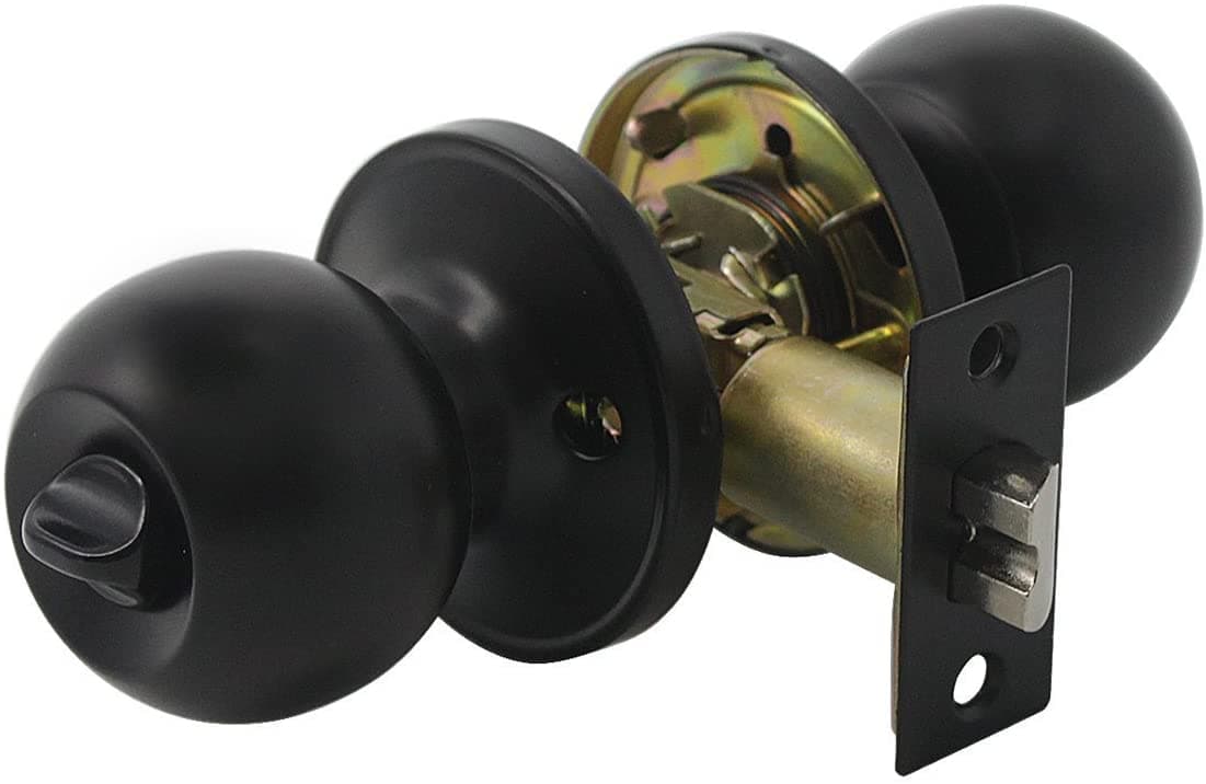 PRIVACY LOCK (BALL KNOB) OIL RUBBED BRONZE