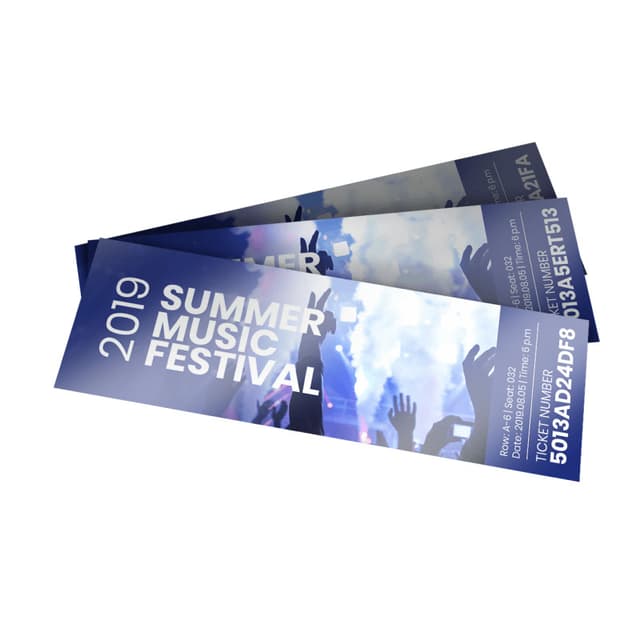 Numbered Tickets - 14pt