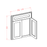 Shaker White Sink Bases-Diagonal Sink Front SW-DCSF42