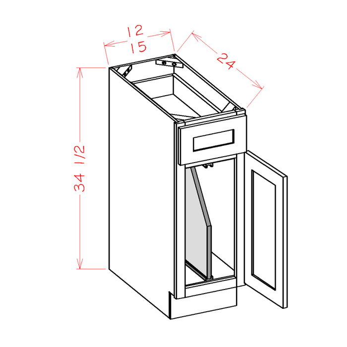 White Shaker - Base Tray Divider Kits