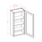White Shaker - 42" High Wall Cabinets-Single Door