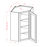 White Shaker - Diagonal Corner Wall Cabinets