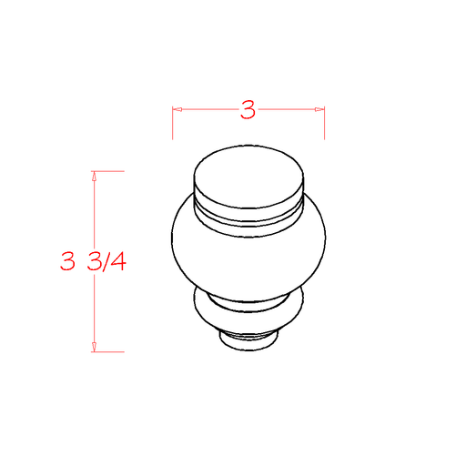 White Shaker - Circle Foot