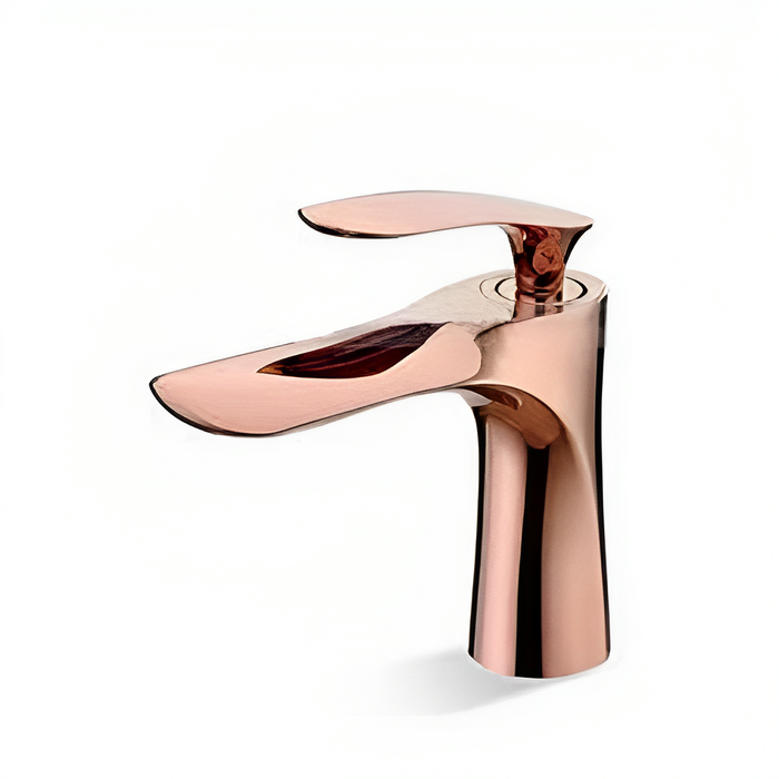 Coveted European-Style Rose Golden Basin Hot and Cold Water Vanity Mixer