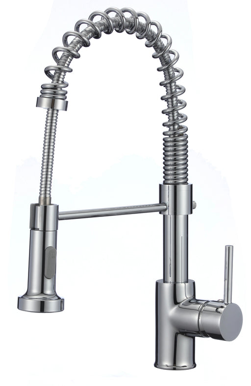 Nickel Modern Multifunction Flexible Sink Faucet Pull Out Spring Kitchen Faucet