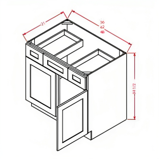 White Shaker Vanity Combo Bases: Classic Elegance and Functionality for Your Bathroom