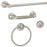 INFINITY BATHROOM ACCESSORIES-SET OF 4 SATIN NICKEL