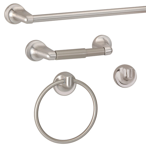 INFINITY BATHROOM ACCESSORIES-SET OF 4 SATIN NICKEL