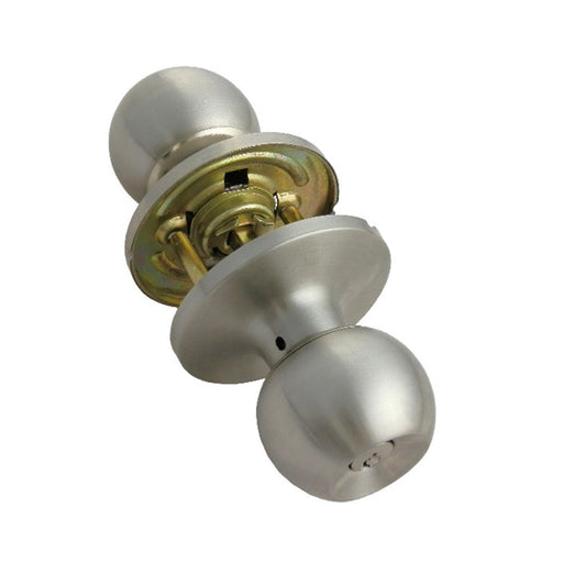 ENTRANCE LOCK (BALL KNOB) SATIN NICKEL