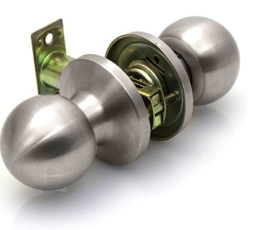 PASSAGE LOCK (BALL KNOB) SATIN NICKEL