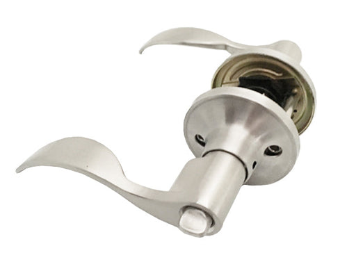 PRIVACY LOCK (ACCENT WAVE) SATIN NICKEL