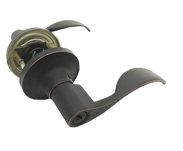 ENTRANCE LOCK (ACCENT WAVE) OIL RUBBED BRONZE